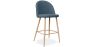 Buy Fabric Upholstered Stool - Scandinavian Design - 66cm - Bennett Turquoise 61276 - in the EU