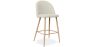 Buy Fabric Upholstered Stool - Scandinavian Design - 66cm - Bennett Beige 61276 in the Europe