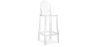 Buy Bar stool with backrest Victoire - 75cm - Design Transparent Transparent 58924 - in the EU