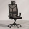 Buy Ergonomic Office Chair with Wheels and Armrests - Retor Black 61279 - in the EU