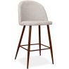 Buy Fabric Upholstered Stool - Scandinavian Design - 66cm- Bennett Cream 61284 with a guarantee