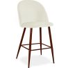 Buy Velvet Upholstered Stool - Scandinavian Design - 66cm - Bennett Cream 61287 - prices