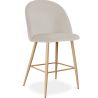 Buy Velvet Upholstered Stool - Scandinavian Design - 66cm - Bennett Beige 61288 - in the EU