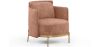 Buy Designer Armchair - Upholstered in Velvet - Hynu Cream 60689 with a guarantee
