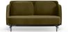 Buy Two-Seater Sofa - Upholstered in Velvet - Hynu Olive 61002 - in the EU