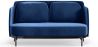 Buy Two-Seater Sofa - Upholstered in Velvet - Hynu Dark blue 61002 - in the EU