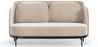 Buy Two-Seater Sofa - Upholstered in Velvet - Hynu Beige 61002 at MyFaktory