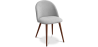Buy Dining Chair - Upholstered in Fabric - Scandinavian Style -Bennett Light grey 58982 - prices