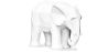 Buy Decorative Elephant Figure - Matte White - Fanto White 59009 - in the EU