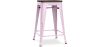 Buy Bar Stool - Industrial Design - Wood & Steel - 60cm -Metalix Pastel pink 58354 - in the EU