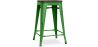 Buy Bar Stool - Industrial Design - Wood & Steel - 60cm -Metalix Green 58354 - in the EU
