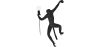Buy Hanging Monkey design wall lamp - Resin Black 59223 - prices