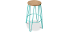 Buy Hairpin Stool - 74cm - Light wood and metal Pastel green 59487 home delivery