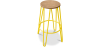 Buy Hairpin Stool - 74cm - Light wood and metal Yellow 59487 at MyFaktory