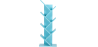 Buy Wooden Bookshelf - Modern Design - Vanu Blue 59643 - in the EU