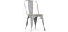 Buy Bistrot Metalix Chair - Metal and Light Wood Light grey 59707 in the Europe