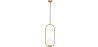 Buy Lucille Hanging Lamp - Metal and Glass Gold 59624 - in the EU
