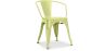Buy  Bistrot Metalix chair with armrests New Edition - Metal Pastel yellow 59809 in the Europe