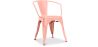 Buy  Bistrot Metalix chair with armrests New Edition - Metal Pastel orange 59809 - in the EU