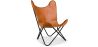 Buy Butterfly Chair - Premium Leather Brown 27808 - in the EU