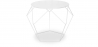 Diamond Side Table - White