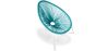 Buy Acapulco Chair - White Legs Turquoise 58295 home delivery
