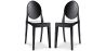 Buy Pack of 2 Transparent Dining Chairs - Victoire  Black 58734 - prices