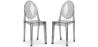 Buy Pack of 2 Transparent Dining Chairs - Victoire  Grey transparent 58734 - prices