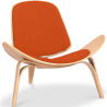 Buy Designer armchair - Scandinavian armchair - Fabric upholstery - Luna Orange 16773 at MyFaktory