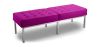 Buy Kanel Bench (3 seats) - Faux Leather Fuchsia 13216 home delivery