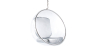 Buy Designer hanging armchair - Faux leather upholstery - Pop Silver 13199 - in the EU