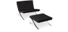 Buy City Armchair with Matching Ottoman - Faux Leather Black 13183 - in the EU