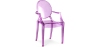 Buy Transparent Dining Chair - Armrest Design - Louis King Purple transparent 16461 in the Europe