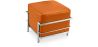 Buy SQUAR Footrest (Ottoman) - Faux Leather Orange 55762 - in the EU