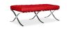 Buy City Ottoman (2 seats) - Premium Leather Red 13226 in the Europe