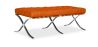 Buy City Ottoman (2 seats) - Premium Leather Orange 13226 home delivery