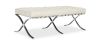 Buy City Ottoman (2 seats) - Premium Leather Ivory 13226 with a guarantee