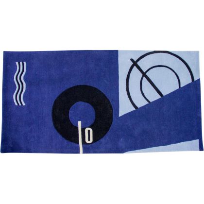 Buy Designer Wool Rug - Blue Marine Blue 38768 - in the EU 