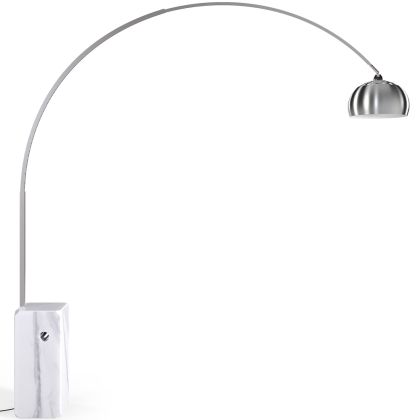 Buy Floor Lamp with Marble Base - Living Room Lamp - Arc White 13692 - in the EU 