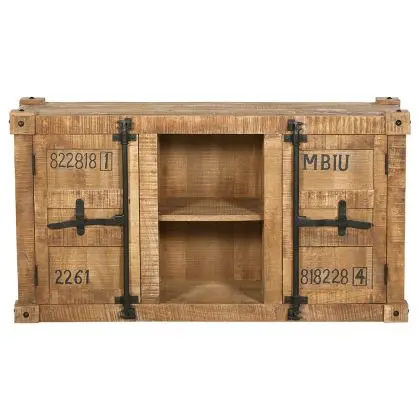 Buy Wooden Sideboard - Industrial Design - 2 doors - Tunker Natural wood 58890 at MyFaktory 