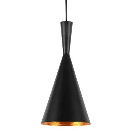 Buy Tall Shade Pendant Lamp - Aluminium Black 22728 with a guarantee 