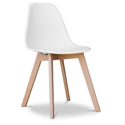 Buy Dining Chair Scandinavian Design Brielle  White 58593 with a guarantee 