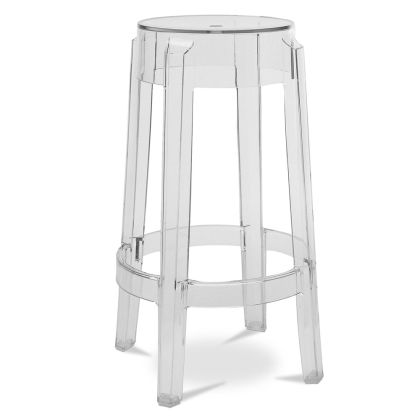 Buy Bar Stool Victoire - 65cm - Design Transparent Light grey 29573 in the Europe 