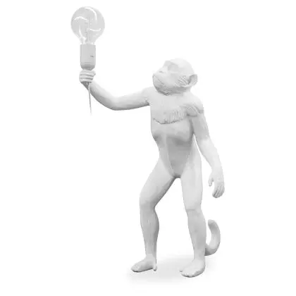 Buy Table Lamp - Monkey Living Room Lamp - Reni White 58443 in the Europe 