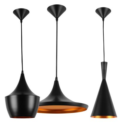 Buy X3 Pendant lamps - Beat Shade Style Black 59258 with a guarantee 