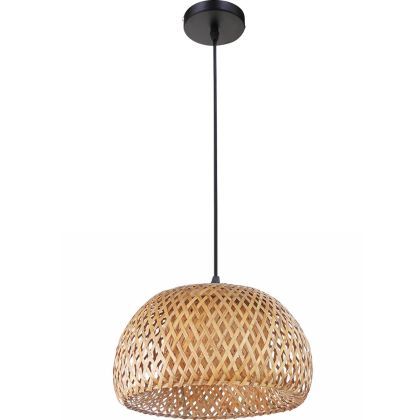 Buy Bali twisted Design Boho Bali ceiling lamp - Bamboo Natural wood 59354 in the Europe 