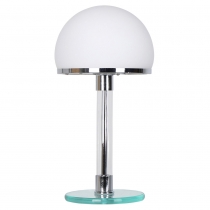 Buy Bauha Desk Lamp - Chrome Copper/Opal Glass White 13292 in the Europe 