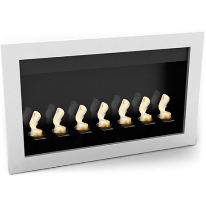 Buy Contemporary Wall-Mounted Ethanol Fireplace - VPF-FD50-WHITE White 17140 in the Europe 
