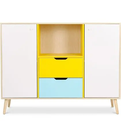 Buy Wooden Sideboard - Multicolor Design - Scandinavian Style - Graep Multicolour 59651 - prices 