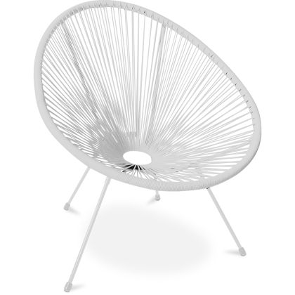 Buy Acapulco Chair - White Legs - New edition Black 59900 - in the EU 